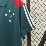 24-25 Cruzeiro Green Polo Short Sleeve