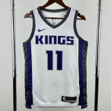 22-23 Kings SABONIS #11 White Top Quality Hot Pressing NBA Jersey