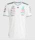 2025 F1 Mercedes White T-Shirts Racing Suit(圆领)