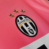 2015-2016 JUV Away Pink Retro Long Sleeve Soccer Jersey (长袖)
