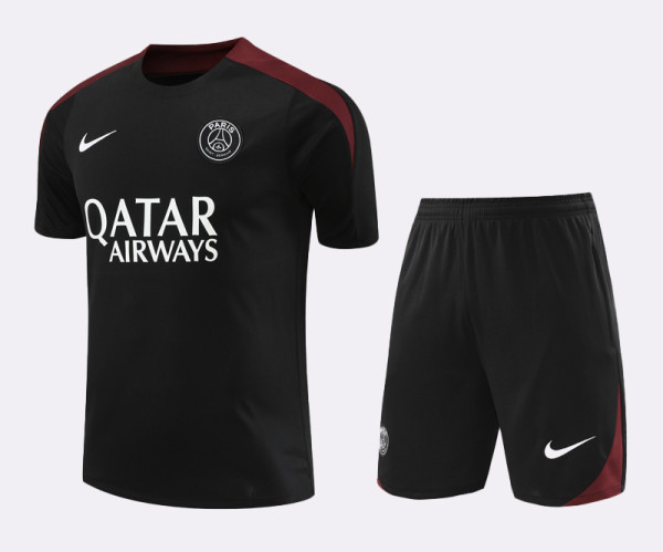 24-25 PSG Black Training Short Suit