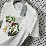 T196 Celtic Jordan White High Quality Casual T-Shirt