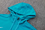 24-25 PSG Lake blue Hoodie Jacket Tracksuit #F568