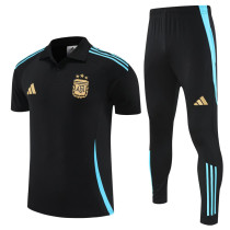 25-26 Argentina Black Polo Tracksuit