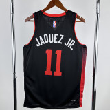 23-24 HEAT JAQUEZ JR. #11 Black City Edition Top Quality Hot Pressing NBA Jersey (V领）