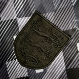 1990 England Away Black Retro Soccer Jersey（带茵宝）