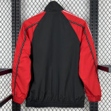 24-25 Man Utd Black Red Windbreaker