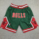 BULLS Green City Edition Top Quality NBA Pocket Pants #公牛