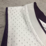 2003-04 LAKERS BRYANT #8 White Retro Top Quality Hot Pressing NBA Jersey(V领)