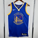 WARRIORS CURRY #30 Blue Top Quality Hot Pressing NBA Jersey (V领)
