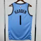 24-25 Clippers HARDEN #1 Blue City Edition Top Quality Hot Pressing NBA Jersey