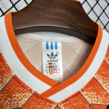 1988 Netherlands Home Retro Soccer Jersey（队标缕空）