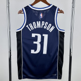 22-23 Dallas Mavericks THOMPSON #31 Royal Blue Top Quality Hot Pressing NBA Jersey (Trapeze Edition)飞人版
