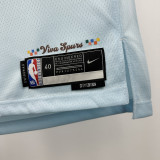 24-25 SA Spurs WEMBANYAMA #1 Light blue City Edition Top Quality Hot Pressing NBA Jersey
