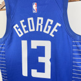 22-23 Clippers GEORGE #13 Blue Top Quality Hot Pressing NBA Jersey