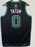 22-23 CELTICS TATUM #0 Black Top Quality Hot Pressing NBA Jersey (Trapeze Edition) 飞人版