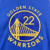 22-23 WARRIORS WIGGINS #22 Blue Top Quality Hot Pressing NBA Jersey (V领)