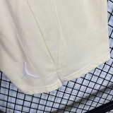M006 Jordan Beige Pure Cotton Fabric Casual Short Pants