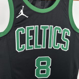 22-23 Celtics PORZINGIS #8 Black Top Quality Hot Pressing NBA Jersey (Trapeze Edition) 飞人版