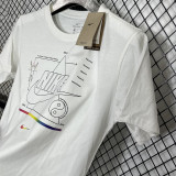 T242 NK White High Quality Casual T-Shirt