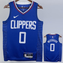 22-23 Clippers WESTBROOK #0 Blue Top Quality Hot Pressing NBA Jersey