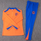 24-25 Netherlands Orange Half Pull Tracksuit (半拉链)