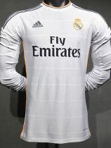 2013-2014 RMA Home Player Version 长袖球员 Long Sleeve Retro Soccer Jersey