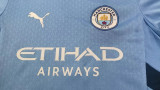 24-25 Man City Home Kids Player Version Soccer Jersey (球员童装)