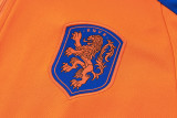 24-25 Netherlands Orange Half Pull Tracksuit (半拉链)