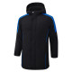 24-25 Black Hooded Windbreaker Fabric Cotton Coat #G229光板