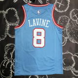 BULLS LAVINE #8 Blue Top Quality Hot Pressing NBA Jersey