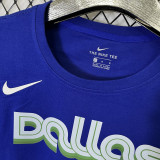 T264 Dallas Mavericks IRVING #11 Blue High Quality Casual T-Shirt