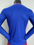 24-25 France Home Long Sleeve Player Version Soccer Jersey (长袖球员)