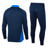 24-25 AD Royal Blue Half Pull Tracksuit #06 (半拉链)