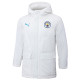 24-25 Man City White Hooded Windbreaker Fabric Cotton Coat #G241(蓝彪标)