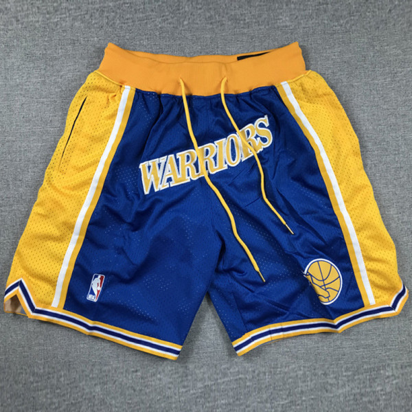 Warriors Blue City Edition Top Quality NBA Pocket Pants *勇士队