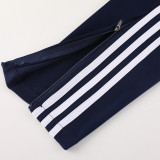 2024 AD Royal Blue Half Pull Tracksuit #AB06 (半拉链)