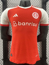 24-25 Internacional Home Player Version Soccer Jersey