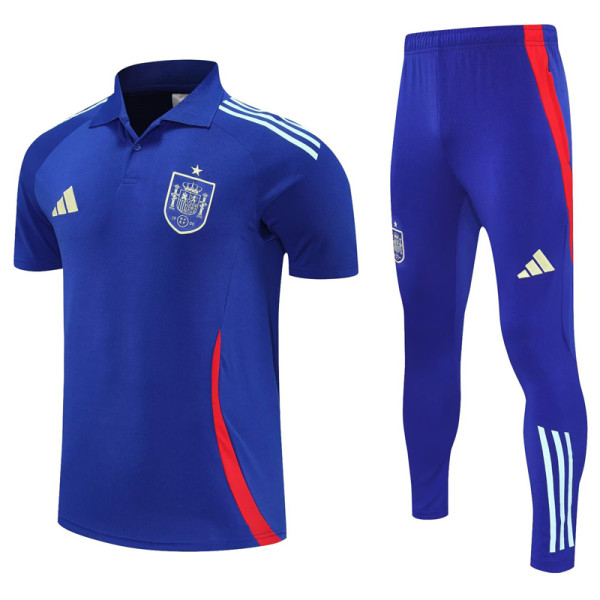 25-26 Spain Fancy blue Polo Tracksuit