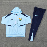 24-25 France Light blue Hoodie Tracksuit (卫衣套装)