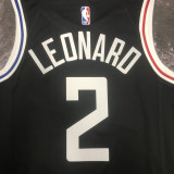 22-23 Clippers LEONARD #2 Black City Edition Top Quality Hot Pressing NBA Jersey
