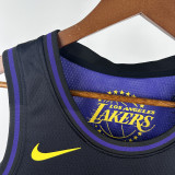 24-25 LAKERS JAMES #6 Royal blue City Edition Top Quality Hot Pressing NBA Jersey