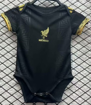 25-26 Mexico Gold Cup Black Baby Infant Crawl Suit