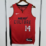 24-25 HEAT HERRO #14 Red City Edition Top Quality Hot Pressing NBA Jersey (V领）