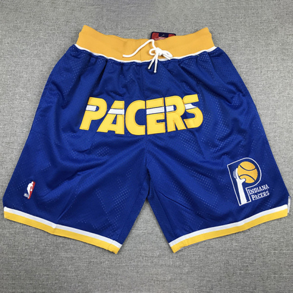 Indiana Pacers White City Edition Top Quality NBA Pocket Pants #步行者队