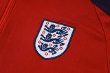 24-25 England Jujube Red Kids Half Pull Tracksuit (童装)(半拉链)