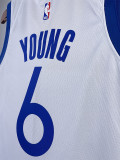 22-23 WARRIORS YOUNG #6 White Top Quality Hot Pressing NBA Jersey (V领)