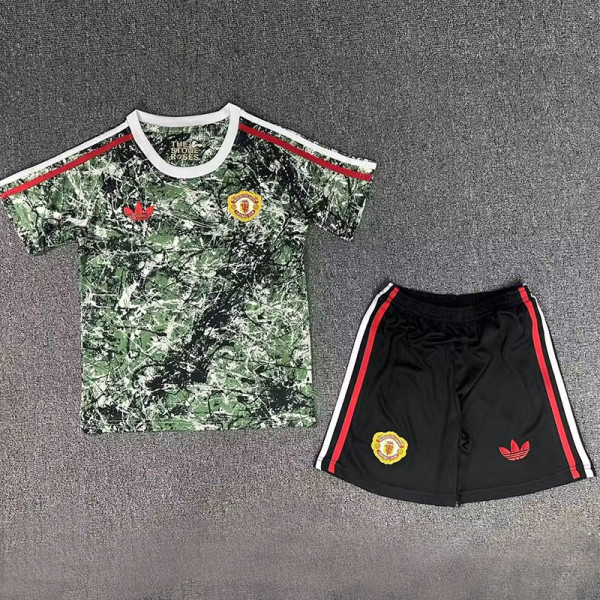 2024 Man Utd Green Joint Edition Kids Training