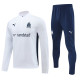 24-25 Marseille White Half Pull Tracksuit (半拉链)