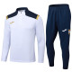 2024 JOM White Half Pull Tracksuit #2492(半拉链)